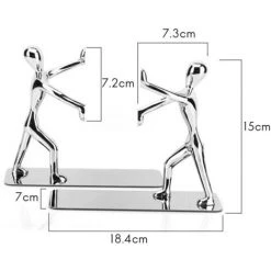 FUIENKO Serre-livres Kung Fu Man Robustes Et Antidérapants En Forme D'humanoïde, Pour La Maison, Le Bureau, La Bibliothèque Et L'école, Serre-livres Décoratifs (argent),YELLOW -Petit rangement Soldes Magasin 68250866 2