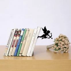 FUIENKO Serre-livres En Fer Antidérapant, Support De Livre De Lecture Rétro, Bouchons Pour étagères, Décor De Table De Bureau, Maison,2 10 FUIENKO Serre-livres En Fer Antidérapant, Support De Livre De Lecture Rétro, Bouchons Pour étagères, Décor De Table De Bureau, Maison,2 -Petit rangement Soldes Magasin 68250869 4