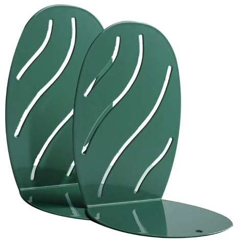FUIENKO Serre-livres Décoratifs En Métal, 2 Kits, Supports Antidérapants, Bouchons De Livre, Tampon En Caoutchouc Anti-rayures, Support Fin Pour étagère à Livres,Light Green 5 FUIENKO Serre-livres Décoratifs En Métal, 2 Kits, Supports Antidérapants, Bouchons De Livre, Tampon En Caoutchouc Anti-rayures, Support Fin Pour étagère à Livres,Light Green – Image 3