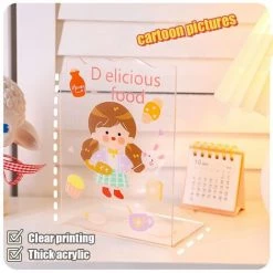 FUIENKO Bouchon De Livre En Acrylique Transparent Kawaii, Support De Rangement De Livres De Bureau Pour étudiants, Organisateur De Livres En Forme De L,do At All Costs -Petit rangement Soldes Magasin 68250987 4