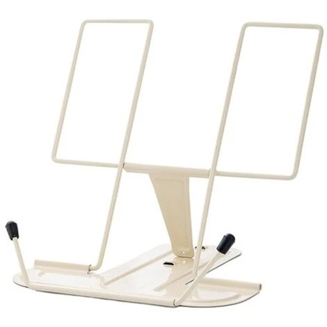 FUIENKO Support De Livre En Métal Réglable, Repose-lecture, Support De Livre De Cuisine, Cadeau D'anniversaire Pour Enfant étudiant,Lvory White 3 FUIENKO Support De Livre En Métal Réglable, Repose-lecture, Support De Livre De Cuisine, Cadeau D'anniversaire Pour Enfant étudiant,Lvory White