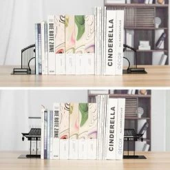 FUIENKO Serre-livres Créatif En Fer Noir, 2 Styles, Nouveau, Antique Chinois, Architecture, Fournitures Scolaires, De Bureau,B 10 FUIENKO Serre-livres Créatif En Fer Noir, 2 Styles, Nouveau, Antique Chinois, Architecture, Fournitures Scolaires, De Bureau,B -Petit rangement Soldes Magasin 68251000 4