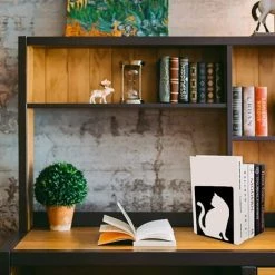 FUIENKO Ensemble De 2 Porte-livres En Fer Creux En Forme De Chat, Organisateur De Fichiers De Magazines Classiques, Pour Le Bureau Et La Maison 9 FUIENKO Ensemble De 2 Porte-livres En Fer Creux En Forme De Chat, Organisateur De Fichiers De Magazines Classiques, Pour Le Bureau Et La Maison -Petit rangement Soldes Magasin 68251015 3