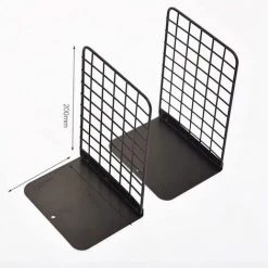 FUIENKO Serre-livres En Métal à Grille Créative, Organisateur De Bureau Sur Pied, étagère Porte-livre Pour étudiants, Papeterie Scolaire Et De Bureau,B,CHINA