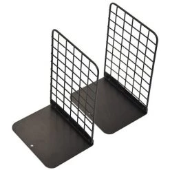 FUIENKO Serre-livres En Métal à Grille Créative, Organisateur De Bureau Sur Pied, étagère Porte-livre Pour étudiants, Papeterie Scolaire Et De Bureau,B,CHINA -Petit rangement Soldes Magasin 68251032 4