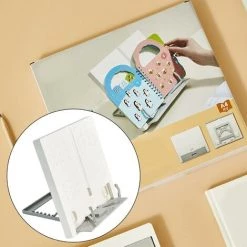 FUIENKO Support De Livre Portable Réglable, Support De Lecture De Bureau, Mains Libres, Pour Manuels, Carnet De Notes, Livre De Cuisine 10 FUIENKO Support De Livre Portable Réglable, Support De Lecture De Bureau, Mains Libres, Pour Manuels, Carnet De Notes, Livre De Cuisine -Petit rangement Soldes Magasin 68251042 4