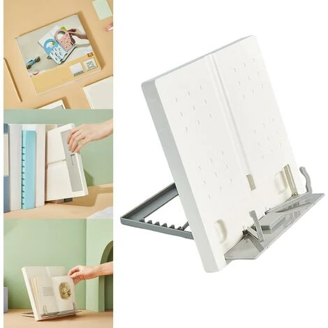 FUIENKO Support De Livre Portable Réglable, Support De Lecture De Bureau, Mains Libres, Pour Manuels, Carnet De Notes, Livre De Cuisine 7 FUIENKO Support De Livre Portable Réglable, Support De Lecture De Bureau, Mains Libres, Pour Manuels, Carnet De Notes, Livre De Cuisine – Image 5