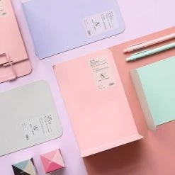 FUIENKO Serre-livres En Métal De Couleur Morandi, 2 Pièces, Support De Livre En Métal, étagère De Bureau, Bibliothèque D'étudiant, Accessoires De Bureau, Papeterie Mignonne,Grey -Petit rangement Soldes Magasin 68251068 3