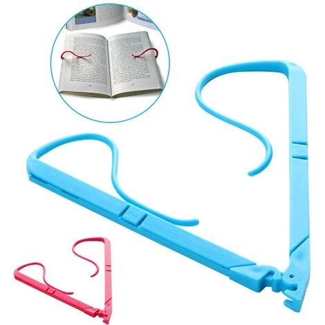 FUIENKO Serre-livres Pliable, étagère Pour Paresseux, Pince De Lecture, Support Pour Livres, Fournitures Scolaires Et De Bureau, 2 Pièces,Rose 4 FUIENKO Serre-livres Pliable, étagère Pour Paresseux, Pince De Lecture, Support Pour Livres, Fournitures Scolaires Et De Bureau, 2 Pièces,Rose – Image 2