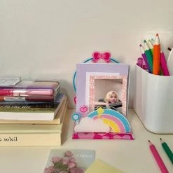 FUIENKO Kawaii – Boîte De Rangement De Bureau Multifonctionnelle En Forme De Tulipe, Organisateur De Livres, Support De Serre-livres, Boîte De Rangement De Bureau, Papeterie Scolaire,A -Petit rangement Soldes Magasin 68251126 5