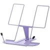 FUIENKO Support De Livre Réglable Pour Livre De Cuisine, Clips De Page En Métal, Support Portable Pour Manuel De Lecture, Mains Libres,Purple -Petit rangement Soldes Magasin 68251146 1
