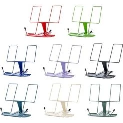FUIENKO Support De Livre Réglable Pour Livre De Cuisine, Clips De Page En Métal, Support Portable Pour Manuel De Lecture, Mains Libres,Purple -Petit rangement Soldes Magasin 68251146 2