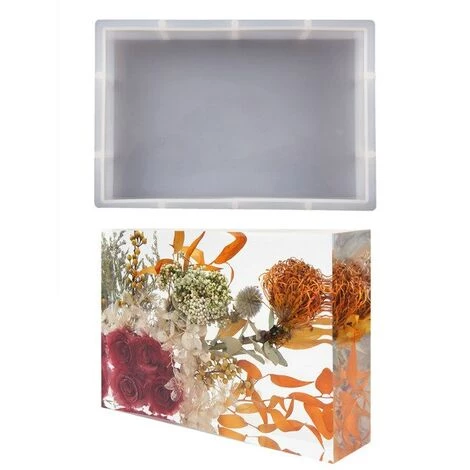 FUIENKO Serre-livres En Résine époxy Cristal, Moules Pour Livres, Organisateur De Bureau, Décoration De Maison, Cadeau Artisanal,Rectangle,CN 3 FUIENKO Serre-livres En Résine époxy Cristal, Moules Pour Livres, Organisateur De Bureau, Décoration De Maison, Cadeau Artisanal,Rectangle,CN