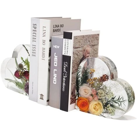 FUIENKO Serre-livres En Résine époxy Cristal, Moules Pour Livres, Organisateur De Bureau, Décoration De Maison, Cadeau Artisanal,Rectangle,CN 5 FUIENKO Serre-livres En Résine époxy Cristal, Moules Pour Livres, Organisateur De Bureau, Décoration De Maison, Cadeau Artisanal,Rectangle,CN – Image 3