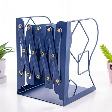 FUIENKO Support De Livre Rétractable Télescopique En Métal, 1 Pièce, étagère Pour Serre-livres, Organisateur De Livres,WHITE 6 FUIENKO Support De Livre Rétractable Télescopique En Métal, 1 Pièce, étagère Pour Serre-livres, Organisateur De Livres,WHITE – Image 4