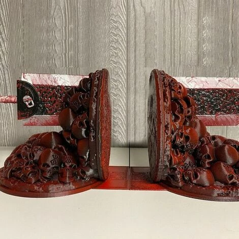 FUIENKO Serre-livres En Résine Dragon Slayer Furious, Serre-livres Berserk, étagère à épée, Kit D'insertion De Coin De Livre, Ornement De Bureau, Travail D'art Sto,B 4 FUIENKO Serre-livres En Résine Dragon Slayer Furious, Serre-livres Berserk, étagère à épée, Kit D'insertion De Coin De Livre, Ornement De Bureau, Travail D'art Sto,B – Image 2