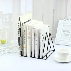 FUIENKO Sharkbang – Support En Métal Pour Livres, Chat Kawaii Créatif, Pour Magazines, Serre-livres, étagère De Rangement De Bureau,show As Picture -Petit rangement Soldes Magasin 68251313 3