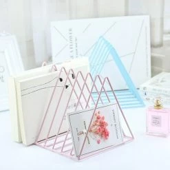 FUIENKO Sharkbang – Support En Métal Pour Livres, Chat Kawaii Créatif, Pour Magazines, Serre-livres, étagère De Rangement De Bureau,show As Picture -Petit rangement Soldes Magasin 68251313 4