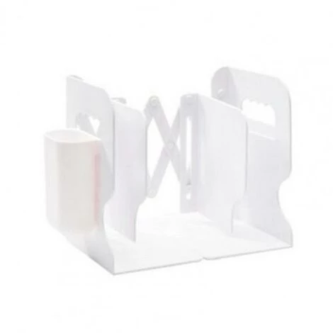 FUIENKO Bibliothèque Rétractable Créative En ABS, Décoration De Bureau Pratique, Pas Facile à Déformer, Porte-livres Pour étudiants,WHITE 3 FUIENKO Bibliothèque Rétractable Créative En ABS, Décoration De Bureau Pratique, Pas Facile à Déformer, Porte-livres Pour étudiants,WHITE