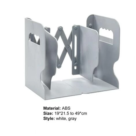 FUIENKO Bibliothèque Rétractable Créative En ABS, Décoration De Bureau Pratique, Pas Facile à Déformer, Porte-livres Pour étudiants,WHITE 7 FUIENKO Bibliothèque Rétractable Créative En ABS, Décoration De Bureau Pratique, Pas Facile à Déformer, Porte-livres Pour étudiants,WHITE – Image 5