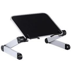 FUIENKO Serre-livres Multifonctions Réglables à 360 Degrés, étagère De Lecture En Alliage, Support Pour Ordinateur Portable, Papeterie Pour Enfants, Correction De Posture,black