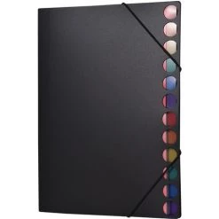 ASUPERMALL Classeur Extensible A4 Classeur Organiseur De Fichiers Avec Cordon élastique 24 Poches Format Lettre Pour Documents Papier Certificat Bureau à Domicile Fournitures De Papeterie Scolaire