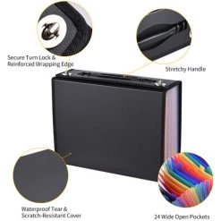ASUPERMALL Organisateur De Dossiers Accordéon 24 Pochettes Extensibles Avec Couverture Organiseur De Documents Format Lettre A4 Couleur Arc-en-ciel, étui De Classement 11 ASUPERMALL Organisateur De Dossiers Accordéon 24 Pochettes Extensibles Avec Couverture Organiseur De Documents Format Lettre A4 Couleur Arc-en-ciel, étui De Classement -Petit rangement Soldes Magasin 68313634 5