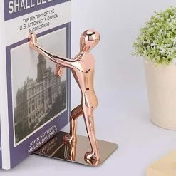 LTS FAFA Serre-livres Créatifs, 1 Paire De Serre-livres En Acier Inoxydable Pour La Décoration Intérieure 9 LTS FAFA Serre-livres Créatifs, 1 Paire De Serre-livres En Acier Inoxydable Pour La Décoration Intérieure -Petit rangement Soldes Magasin 68314684 3