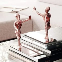 LTS FAFA Serre-livres Créatifs, 1 Paire De Serre-livres En Acier Inoxydable Pour La Décoration Intérieure 10 LTS FAFA Serre-livres Créatifs, 1 Paire De Serre-livres En Acier Inoxydable Pour La Décoration Intérieure -Petit rangement Soldes Magasin 68314684 4