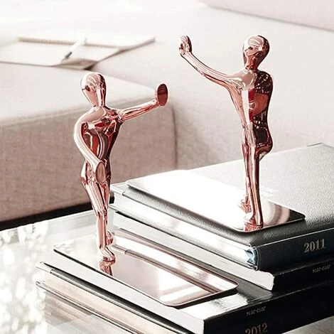 LTS FAFA Serre-livres Créatifs, 1 Paire De Serre-livres En Acier Inoxydable Pour La Décoration Intérieure 6 LTS FAFA Serre-livres Créatifs, 1 Paire De Serre-livres En Acier Inoxydable Pour La Décoration Intérieure – Image 4