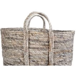 HOUSE NORDIC Panier Rond En Feuille De Maïs - Udine - Couleur - Naturel -Petit rangement Soldes Magasin 68538663 4
