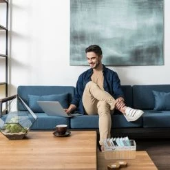 RELAXDAYS 2x Paniers, Revêtement En Tissu, Bambou, Rectangulaire, Corbeille, Panier Salle De Bain 16,5x38x28,5 Cm, Nature -Petit rangement Soldes Magasin 68587894 4