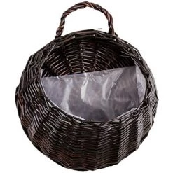 FUIENKO Pot De Fleurs Suspendu Au Mur En Rotin Et Osier, Pot De Fleurs En Paille De Saule, Panier De Rangement Pour Décoration De Jardin De Maison,CHINA,beige -Petit rangement Soldes Magasin 68623138 3