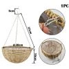 FUIENKO Panier De Rangement De Plantes En Osier, Suspendu En Rotin, Corde De Jute Tissée, Support D'intérieur Et D'extérieur, Décoration De Maison,CHINA,C