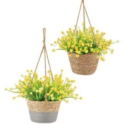 FUIENKO Panier De Rangement De Plantes En Osier, Suspendu En Rotin, Corde De Jute Tissée, Support D'intérieur Et D'extérieur, Décoration De Maison,CHINA,C -Petit rangement Soldes Magasin 68623653 4