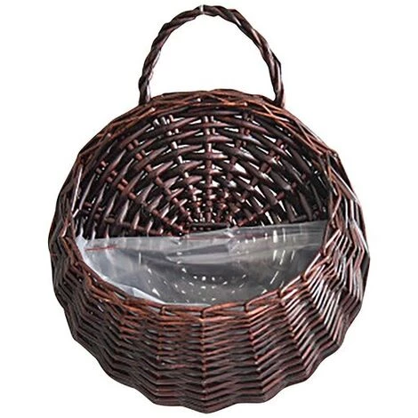 FUIENKO Panier à Fleurs En Osier Suspendu Au Mur, Support Pour Plantes De Jardin,CHINA,CO 3 FUIENKO Panier à Fleurs En Osier Suspendu Au Mur, Support Pour Plantes De Jardin,CHINA,CO