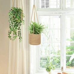 FUIENKO Panier De Jardinière Suspendu En Corde Tissée, Porte-plante En Macramé, Organisateur De Rangement Pour Décoration De Jardin De Cour,as The Shown -Petit rangement Soldes Magasin 68626748 5