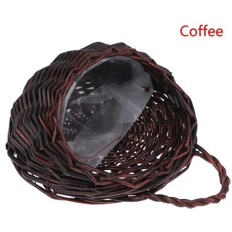FUIENKO Panier à Fleurs En Osier Suspendu Au Mur, Support Pour Plantes De Vigne De Jardin, Vente En Gros,CF 3 FUIENKO Panier à Fleurs En Osier Suspendu Au Mur, Support Pour Plantes De Vigne De Jardin, Vente En Gros,CF