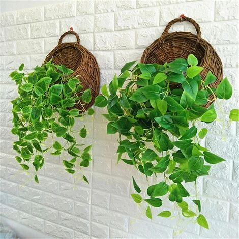 FUIENKO Panier à Fleurs En Osier Suspendu Au Mur, Support Pour Plantes De Vigne De Jardin, Vente En Gros,CF 6 FUIENKO Panier à Fleurs En Osier Suspendu Au Mur, Support Pour Plantes De Vigne De Jardin, Vente En Gros,CF – Image 4
