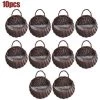 FUIENKO Panier De Fleurs Mural Suspendu En Rotin Et Osier, Fait à La Main, Pot De Vigne Verte, Pour Jardin, 10-2 Pièces,États-unis,10pcs B -Petit rangement Soldes Magasin 68627096 1