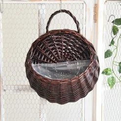 FUIENKO Panier De Fleurs Mural Suspendu En Rotin Et Osier, Fait à La Main, Pot De Vigne Verte, Pour Jardin, 10-2 Pièces,États-unis,10pcs B -Petit rangement Soldes Magasin 68627096 5