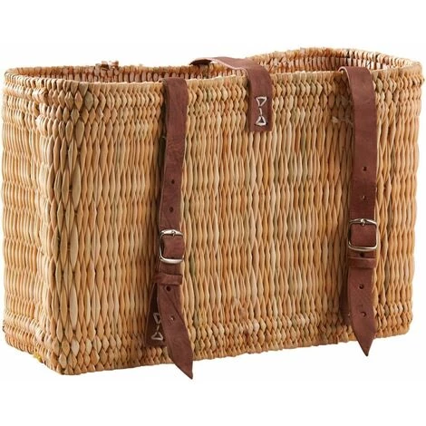 AUBRY GASPARD Panier à Vélo En Jonc Naturel Beige - Beige 5 AUBRY GASPARD Panier à Vélo En Jonc Naturel Beige - Beige – Image 3