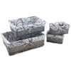 AUBRY GASPARD Corbeilles De Rangement En éclisse Grise (Lot De 4) Gris - Gris -Petit rangement Soldes Magasin 7481141 1