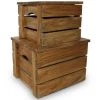 VidaXL Jeu De Caisse De Rangement 2 Pcs Bois De Récupération Massif - Brun 1 VidaXL Jeu De Caisse De Rangement 2 Pcs Bois De Récupération Massif - Brun -Petit rangement Soldes Magasin 7491889 1