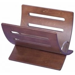 DéCOSHOP26 Porte Revue En Bois Marron Foncé Rangement Magazines - Marron