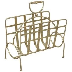 DéCOSHOP26 Porte-revues En Métal Couleur Or Design Et Moderne - Or