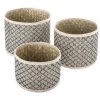 Atmosphera - Set De 3 Paniers De Rangement Rond En Osier Nomade - Beige 1 Atmosphera - Set De 3 Paniers De Rangement Rond En Osier Nomade - Beige -Petit rangement Soldes Magasin 9000793 1