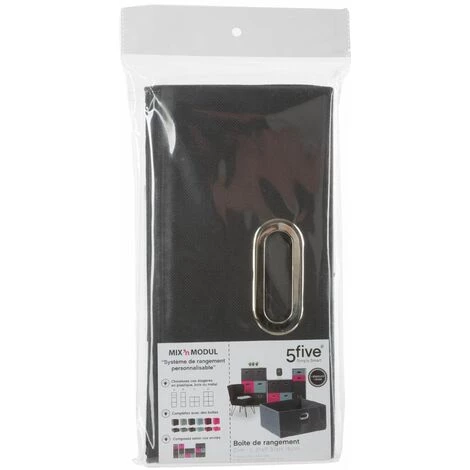 Five - Boîte De Rangement Gris Anthracite 31 X 31 X 15 Cm - Gris Foncé 4 Five - Boîte De Rangement Gris Anthracite 31 X 31 X 15 Cm - Gris Foncé – Image 2