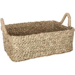 Atmosphera - Set De 3 Paniers De Rangement Rectangle En Osier - Beige 9 Atmosphera - Set De 3 Paniers De Rangement Rectangle En Osier - Beige -Petit rangement Soldes Magasin 9001836 4