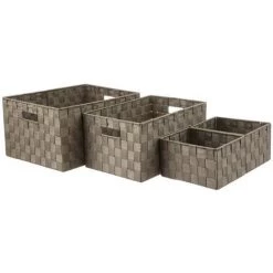 Five - Lot De 4 Paniers Tressés Taupe - Taupe